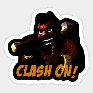 Clash On with Hog Rider ! Sticker